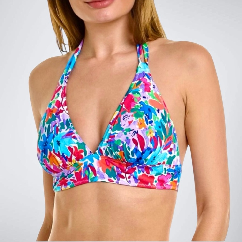 Tommy Bahama Watercolor Floral Reversible Halter